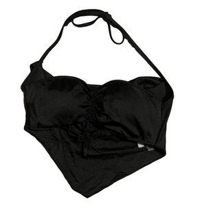 Victoria Secret Black Bikini Halter Top Size Medium